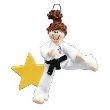 Girl Karate Ornament
