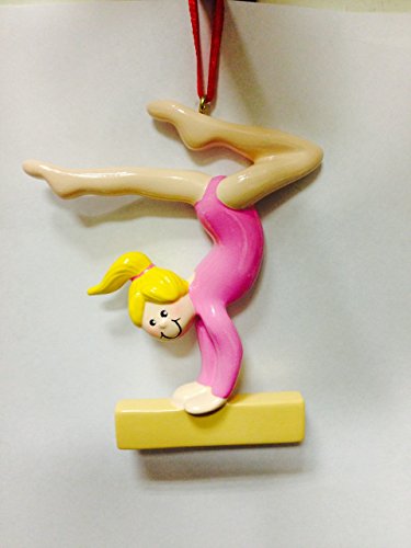Girl Gymnasticts with Blond Hair Ornament