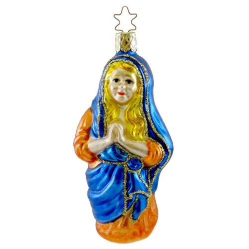 Inge Glas MARY Blown Glass Ornament Holy Family Jesus 107202
