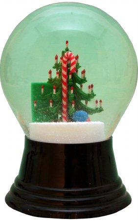 Perzy 5 in. Christmas Tree Snow Globe