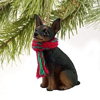 1 X Miniature Pinscher Miniature Dog Ornament