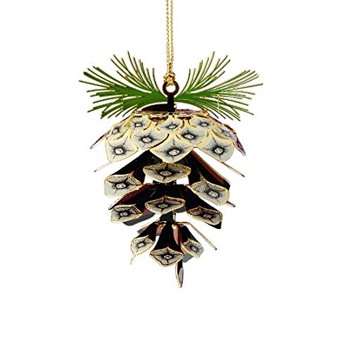 New 24K Gold Pinecone Christmas Ornament