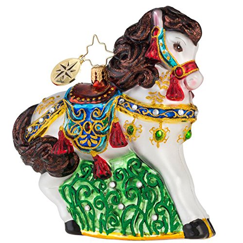 Christopher Radko Arabian Stallion Glass Ornament