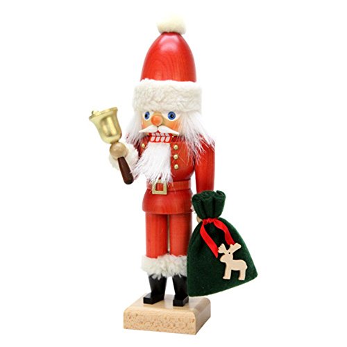 32-658 – Christian Ulbricht Nutcracker – Santa with Bell – 12″”H x 4″”W x 3″”D