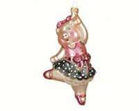 Dancing Piggy Ornament