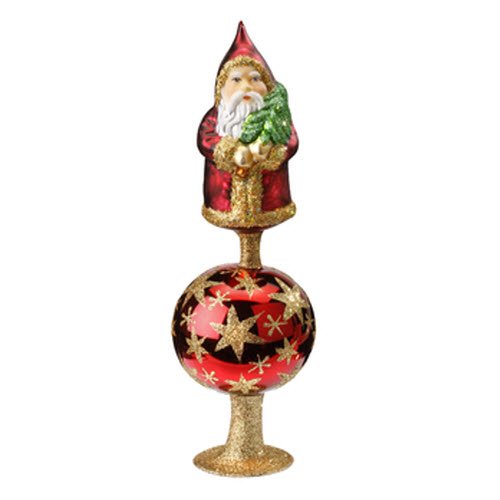 Inge-Glas Santa Tree Topper “St.Nikolaus’ Tannenbaum” 1-104-10