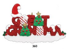 2276 Great Grandma Hand Personalized Christmas Ornament