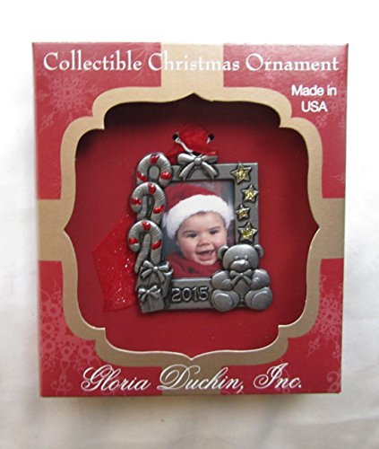 Gloria Duchin Photo Holder Ornament – 2015 Pewter Photo Holder Christmas Ornament