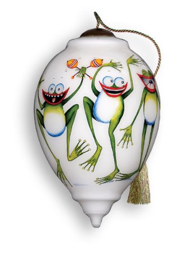 Groovers Hand Painted Glass Ornament