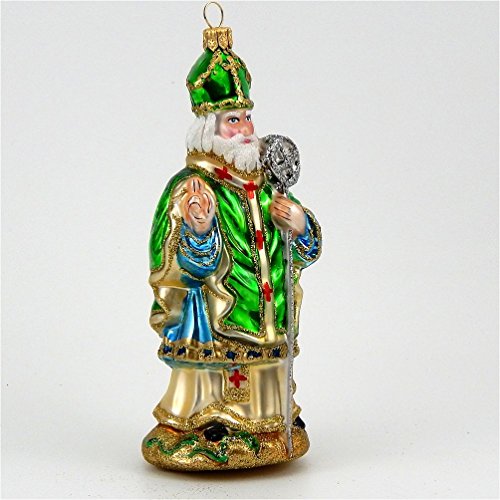 Saint Patrick – Polish Blown Glass Ornament
