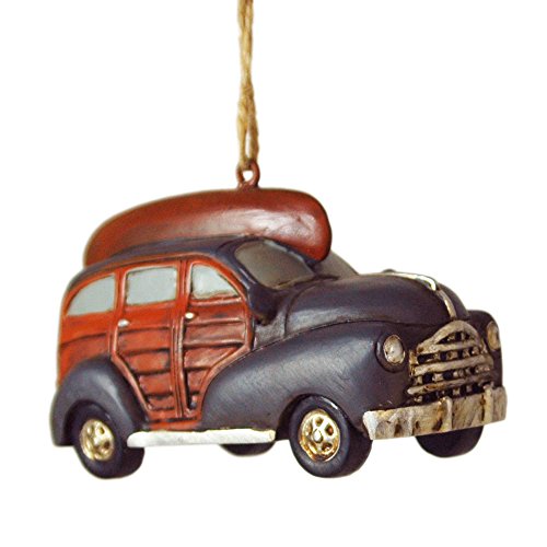 Blue Woodie Hanging Christmas Tree Ornament