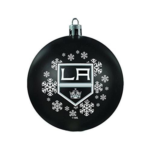 NHL Los Angeles Kings Shatterproof Ball Ornament, 3.125″, Black
