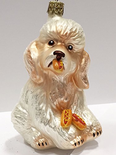 Ornaments to Remember: POODLE PUPPY (Hot Dogs) Christmas Ornament