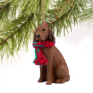 1 X Vizsla Miniature Dog Ornament