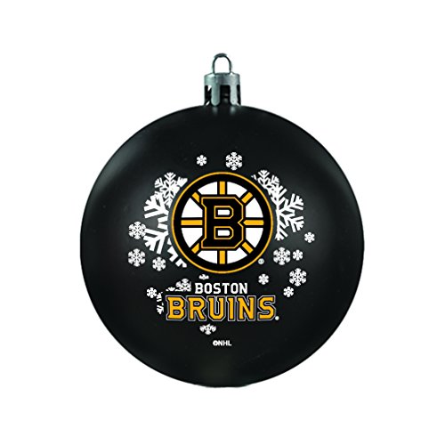 NHL Boston Bruins Shatterproof Ball Ornament, 3.125″, Black