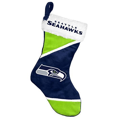 2014 NFL Football Team Logo Colorblock Holiday Stocking (Seattle Seahawks)
