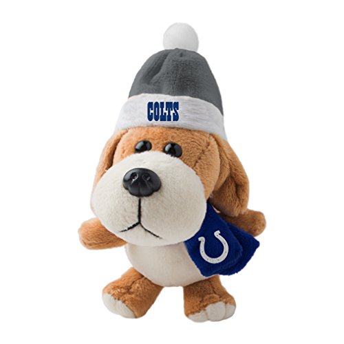 NFL Indianapolis Colts Plush Dog Ornament, 3″, Brown