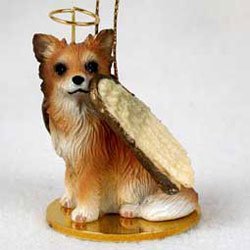 Chihuahua Angel Dog Ornament – Longhair