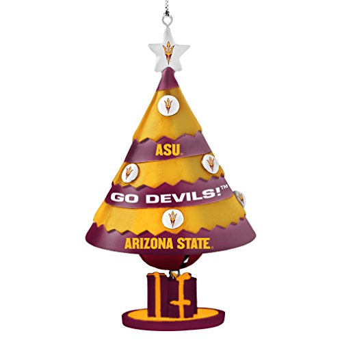 NCAA Arizona State Sun Devils Tree Bell Ornament, Red, 5″