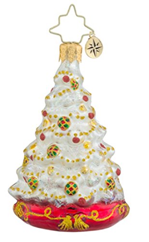 Christopher Radko Winter Spruce Majesty Little Gem Glass Christmas Ornament