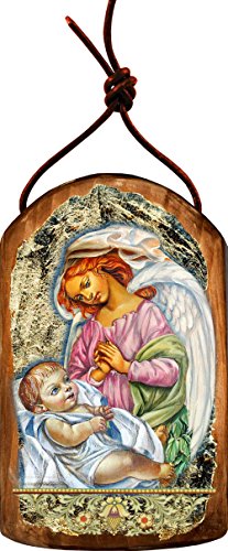 G. Debrekht Blessing Angels Icon Wooden Ornament