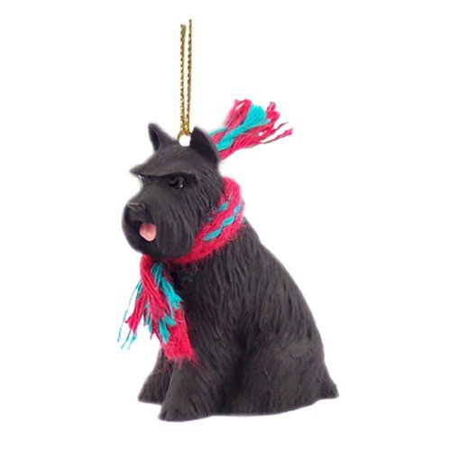 1 X Schnauzer Miniature Dog Ornament – Black by Conversation Concepts