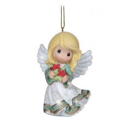 Precious Moments Angel With Flowers Ornament