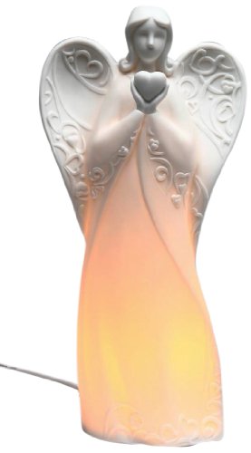 Appletree Design Angel With Heart Night Light, 9-3/8-Inch Tall, Includes Cord
