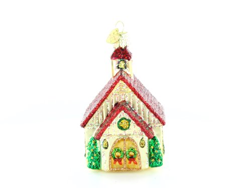 Old World Christmas Chapel Glass Blown Ornament