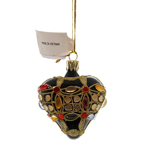 Christina’s World BEJEWELLED MINIS Glass Ornament Stones Vet831 Heart