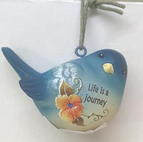 Life Is a Journey Blue Bird of Happiness Ornament By Ganz