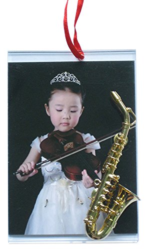 Picture Frame Ornament with Saxophone
