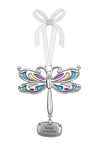 Believe in Miracles Dragonfly Charm Ornament – By Ganz