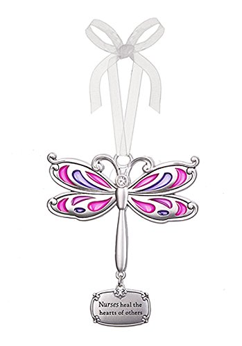 Nurses Heal the Hearts of Others Dragonfly Charm Ornament – By Ganz