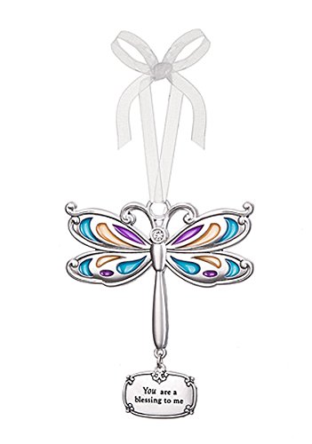 You are a Blessing to Me Dragonfly Charm Ornament – By Ganz