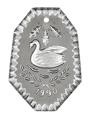Waterford Crystal 12 Days of Christmas Ornament 1990 7 Swans Swimming