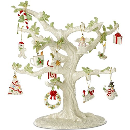 Lenox Miniature Ornament Tree with 13 Holiday Sets Spring Irish Easter Summer Birthday Winter Delights Snow Pals