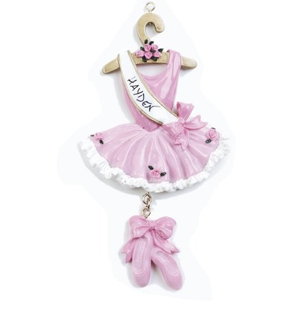 Ballet Personalized Christmas Tree Ornament