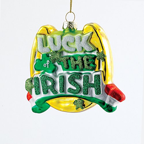 Kurt Adler Glass “Luck Of The Irish” Ornament #J1472