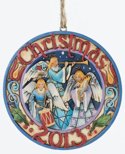 Jim Shore Triple Angel Annual Dated 2013 Christmas Ornament