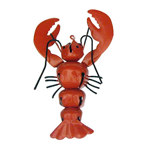Red Lobster Jingle Bells Coastal Christmas Ornament