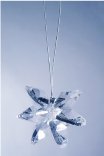 Beautiful Ornament Snowflake-Small-Clear (1″ Dia.) Crystal Charm Ornament – Clear – Swarovski Crystal