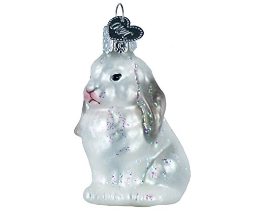 Old World Christmas Baby Bunny Glass Blown Ornament