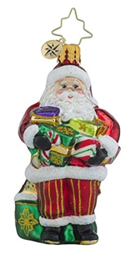 Christopher Radko Arm Full of Joy Little Gem Glass Christmas Ornament