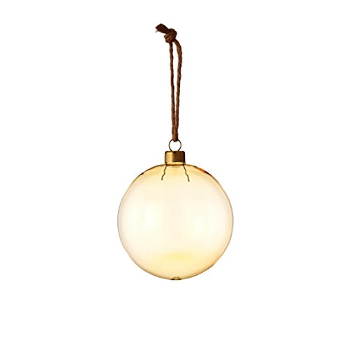 Sage & Co. XAO19530GD Transparent Glass Ball Ornament (4 Pack)
