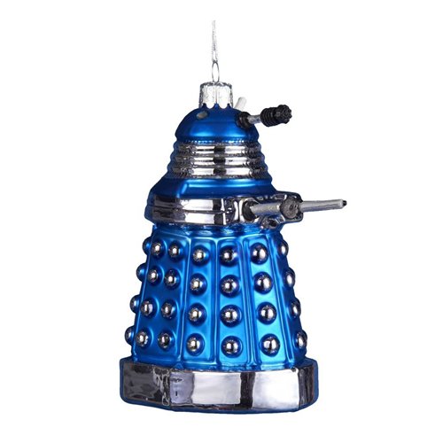 Kurt S Adler Doctor Who Blue Dalek Robot Figural Ornament