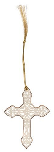 Lenox Pierced Cross Porcelain Ornament