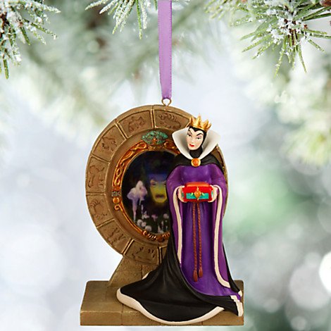 Disney 2015 Sketchbook Evil Queen and Magic Mirror Christmas Ornament Holiday Tree