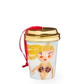 Starbucks 2015 Illustrated Siren Holiday Cup Ceramic Ornament 011051467