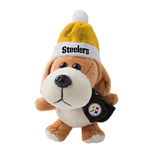 NFL Pittsburgh Steelers Plush Dog Ornament, 3″, Brown